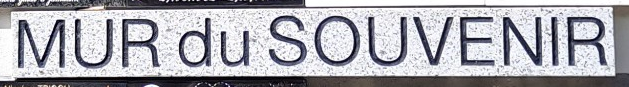Le Mur du souvenir